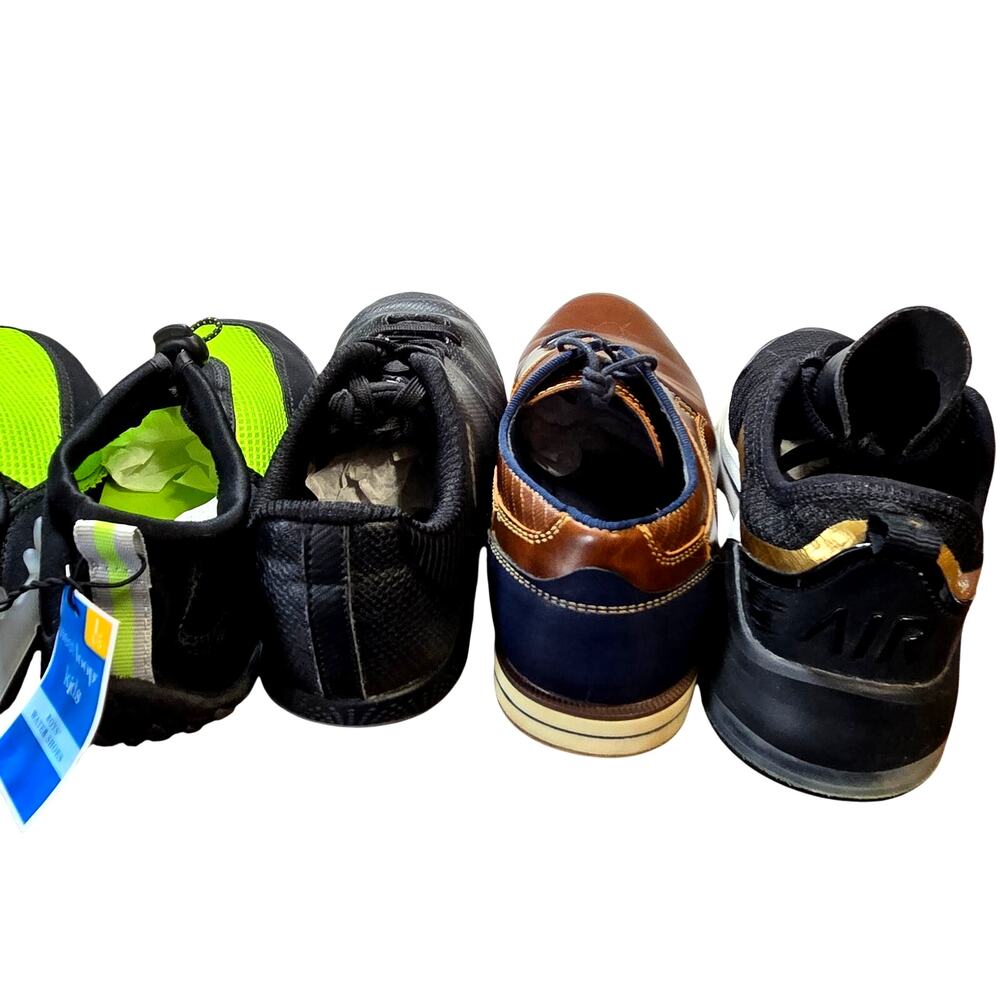 Nike Air + More Boy's Size 4 4.5 Sneakers Tennis Water Dress Shoes Bulk Lot of 3 - Picture 3 of 6
